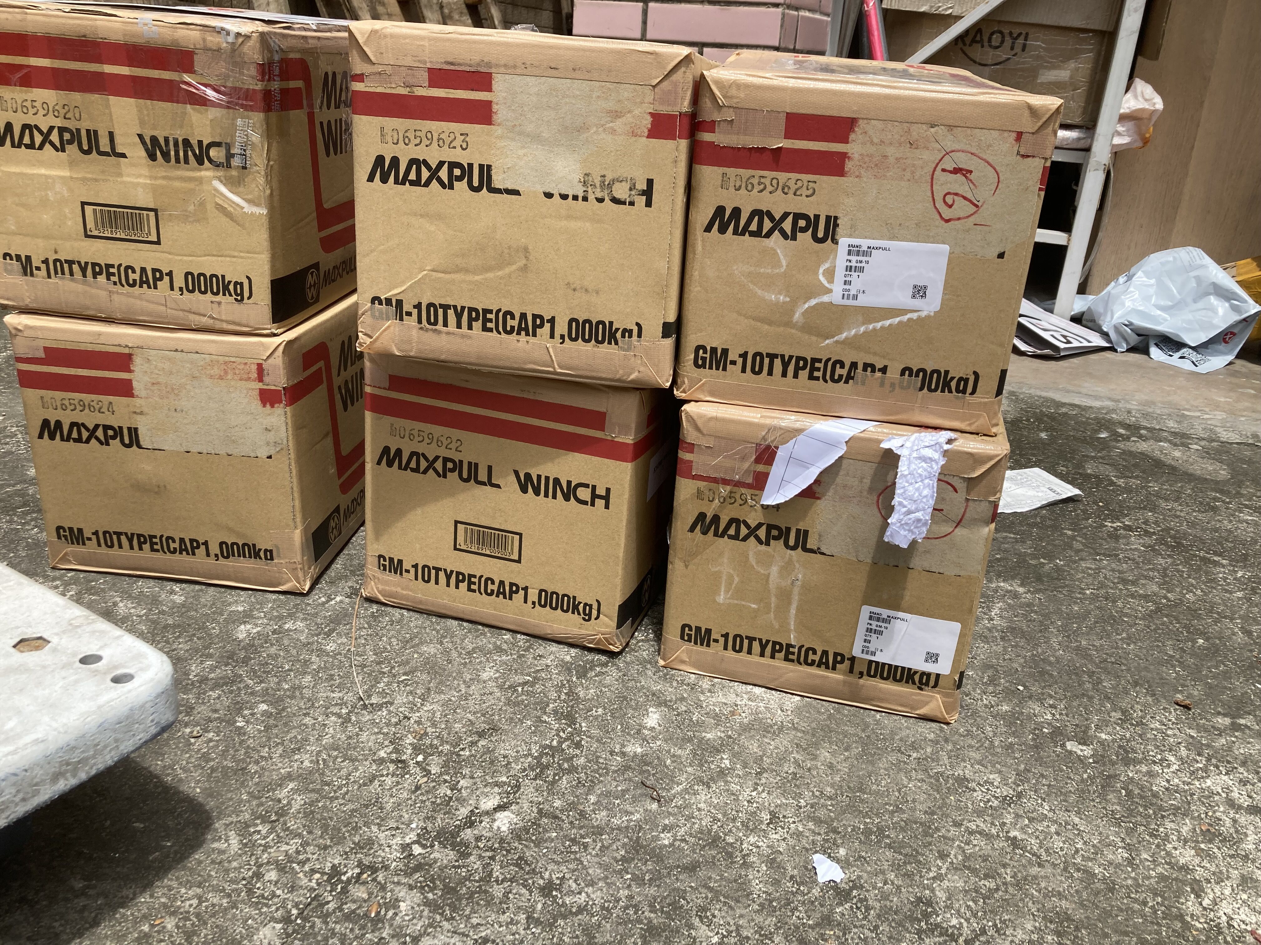 MXAPULL大力手动绞盘GM-10部分到货
