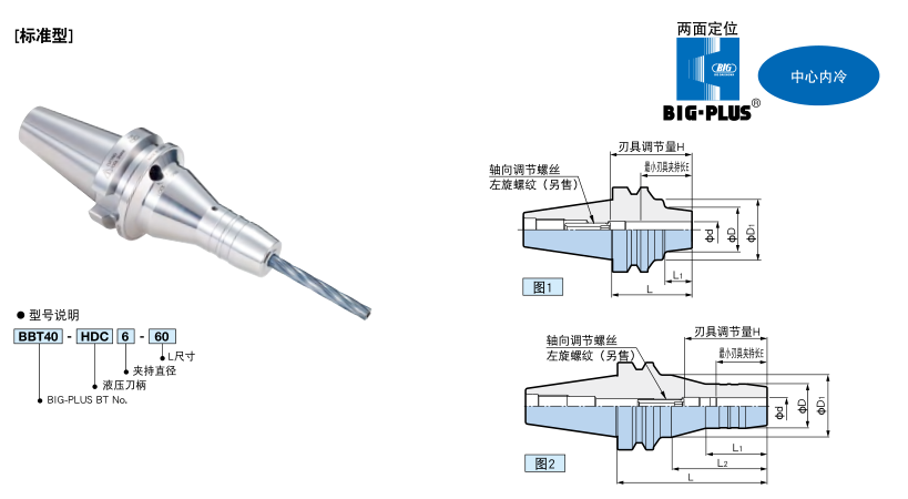 BIG大昭和 液压刀柄BBT40-HDC12- 60 BBT40-HDC12- 60